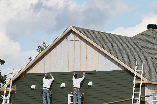 Professional Emergency Siding Repair technician working in Mitchells, VA